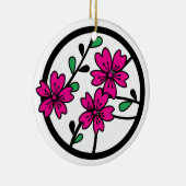 KERSENBLOESEMCIRKEL KERAMISCH ORNAMENT (Rechts)