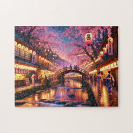 Kersenbloesemfestival Japan Lantaarnstraat Legpuzzel