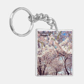 Kersenbloesemfestival Washington D.C. Souvenir Sleutelhanger (Voorkant Links)