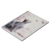 Kersenbloesemkat en vlinders (13) notitieboek (Linkerzijde)