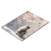 Kersenbloesemkat en vlinders (6) notitieboek (Linkerzijde)