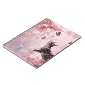 Kersenbloesemkat en vlinders (7) notitieboek (Linkerzijde)