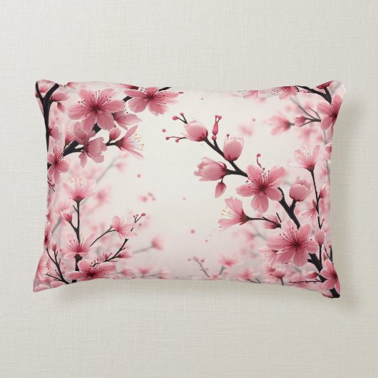 kersenbloesemkussen accent kussen (Achterkant)