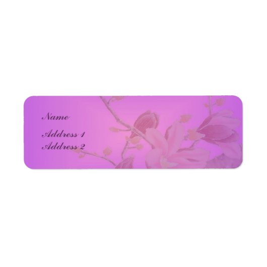 Kersenbloesemlabel Etiket (Voorkant)
