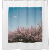 kersenbloesemlandschap douchegordijn (Voorkant)
