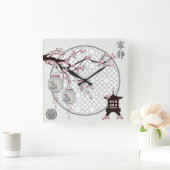 Kersenbloesemlantaarns Chinese 'Serenity' pagode Vierkante Klok (Huis)