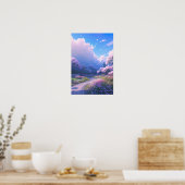 Kersenbloesempad Poster (Keuken)