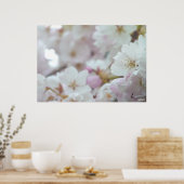 Kersenbloesemprint Witte Bloem Posterprint Poster (Keuken)