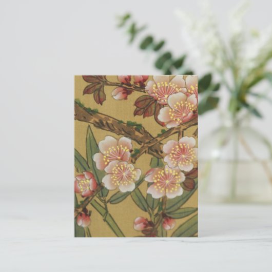  kersenbloesems aziatisch japans briefkaart (Staand voorkant)
