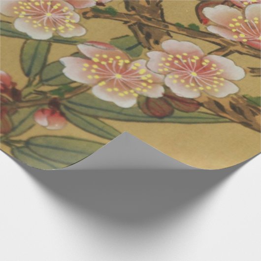 kersenbloesems aziatisch japans cadeaupapier (Hoek)