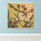  kersenbloesems aziatisch japans canvas afdruk (Insitu (Houten vloer))