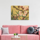 kersenbloesems aziatisch japans canvas afdruk (Insitu (Woonkamer))