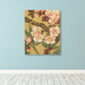  kersenbloesems aziatisch japans canvas afdruk (Insitu (Houten vloer))
