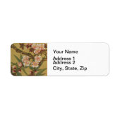  kersenbloesems aziatisch japans etiket (Voorkant)