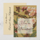  kersenbloesems aziatisch japans kaart (Voorkant / Achterkant)