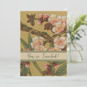 kersenbloesems aziatisch japans kaart (Staand voorkant)