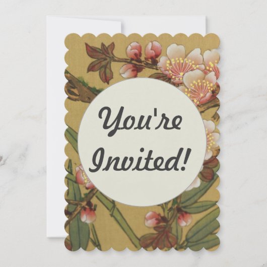  kersenbloesems aziatisch japans kaart (Voorkant)