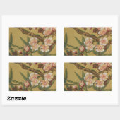  kersenbloesems aziatisch japans rechthoekige sticker (Vel)