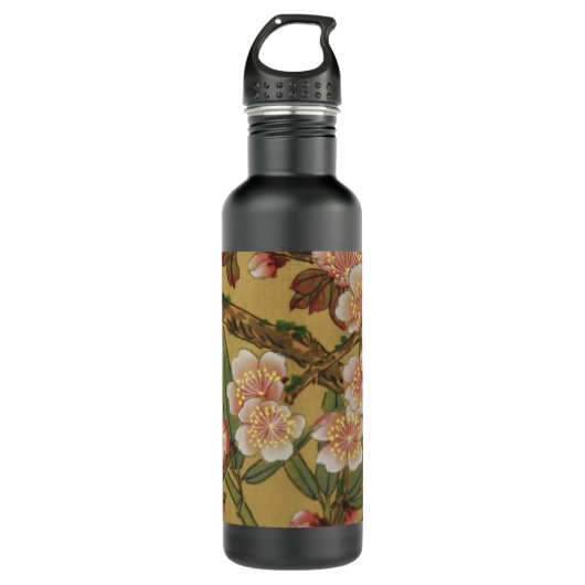 kersenbloesems aziatisch japans waterfles (Voorkant)