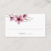 Kersenbloesems bruiloft escort plaats kaarten plaatskaartje (Voorkant)