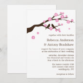 Kersenbloesems bruiloft uitnodigingen (Voorkant / Achterkant)