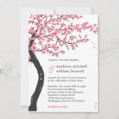 Kersenbloesems bruiloft uitnodigingen (Voorkant)