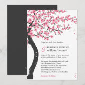 Kersenbloesems bruiloft uitnodigingen (Voorkant / Achterkant)