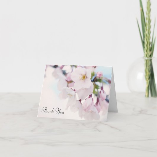 Kersenbloesems Dank je Bedankkaart (Voorkant)