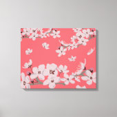 Kersenbloesems Drijvende Bloemen Canvas Afdruk (Voorkant)