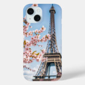 Kersenbloesems en Eiffelhanddoek Case-Mate iPhone Case (Achterkant)