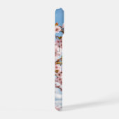 Kersenbloesems en Eiffelhanddoek iPhone 15 Case (Rechterkant)