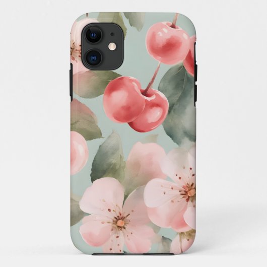 Kersenbloesems en kersen Lente Kunst  Case-Mate iPhone Case (Achterkant)