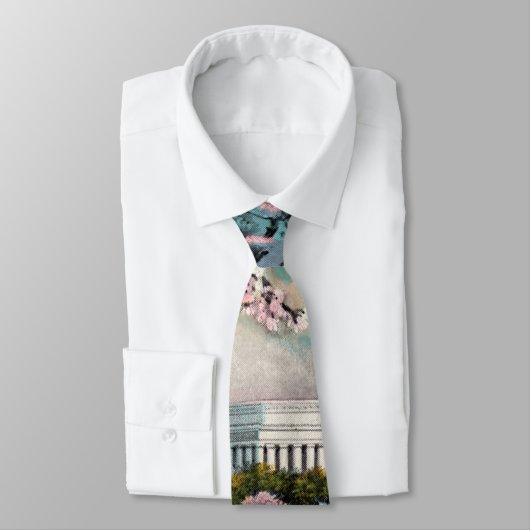 Kersenbloesems en Licoln Memorial Stropdas (Gebonden)