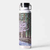 Kersenbloesems en Reuzensequoia Waterfles (Achterkant)