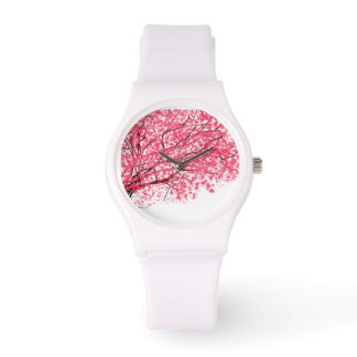 Kersenbloesems en takken horloge