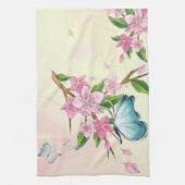 Kersenbloesems en vlinders Amerikaanse MoJo Kit Theedoek (Verticaal)