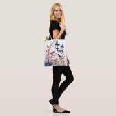 Kersenbloesems en vogels tote bag (Op model)