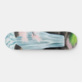 Kersenbloesems en waterval persoonlijk skateboard (Horizontaal)