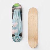 Kersenbloesems en waterval persoonlijk skateboard (Voorkant)