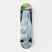 Kersenbloesems en waterval persoonlijk skateboard (Voorkant)