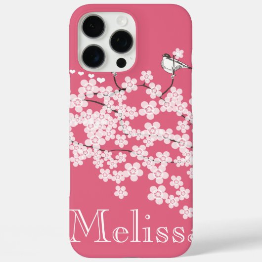 Kersenbloesems gepersonaliseerd Case-Mate iPhone case (Achterkant)