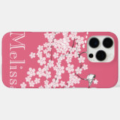 Kersenbloesems gepersonaliseerd Case-Mate iPhone case (Achterkant (horizontaal))