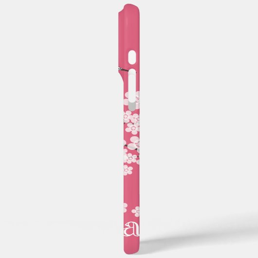 Kersenbloesems gepersonaliseerd Case-Mate iPhone case (Achterkant / Links)