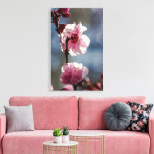 Kersenbloesems in de Sunshine Triptiek Kunst Canvas Afdruk (Insitu (Woonkamer))