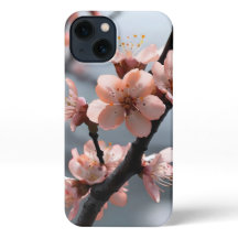Kersenbloesems iPhone 13 Slim Fit Hoesje, Glanzend