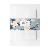 Kersenbloesems japandi bruiloft uitnodiging uitnodigingen wikkel (Voorkant Voorbeeld)