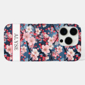 Kersenbloesems Japanse Sakura Monogram Case-Mate iPhone Case (Achterkant (horizontaal))