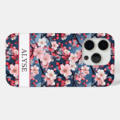 Kersenbloesems Japanse Sakura Monogram Case-Mate iPhone Case (Achterkant (horizontaal))