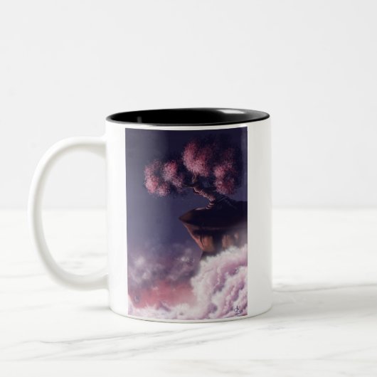 Kersenbloesems Kleur Accent Mok (Links)