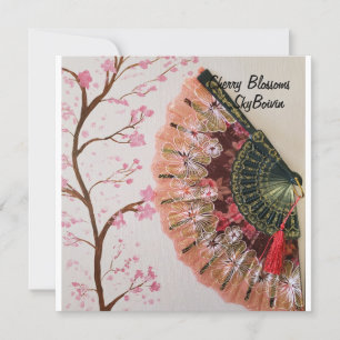 Kersenbloesems Mixed Media Art Magnet